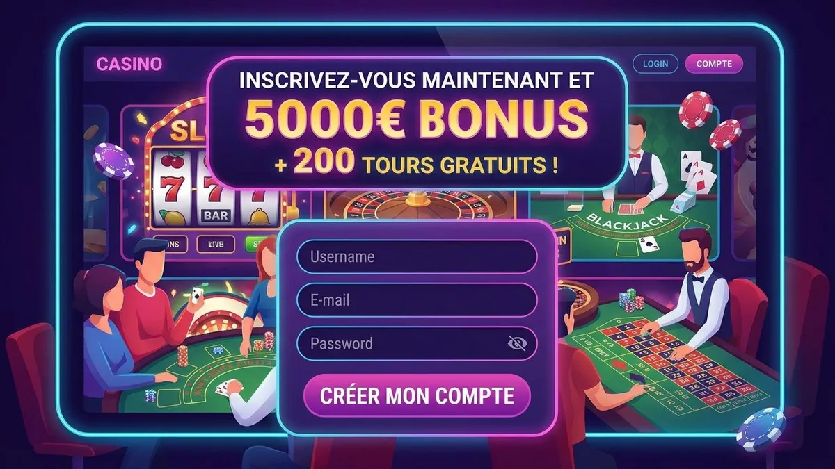 Inscription avec bonus